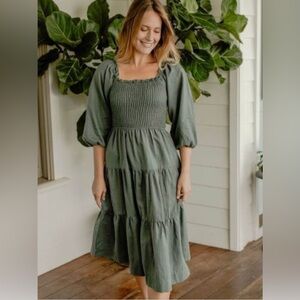 Neuflora Odessa Dress Dusty Teal
